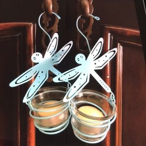 Dragonfly candleholders